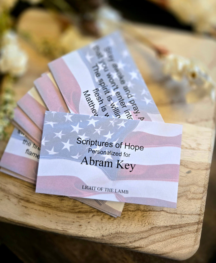 Personalized Scripture Cards - Patriotic