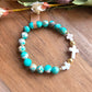 Turquoise Triple Cross Bracelet