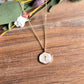 Cream Cross Charm Necklace