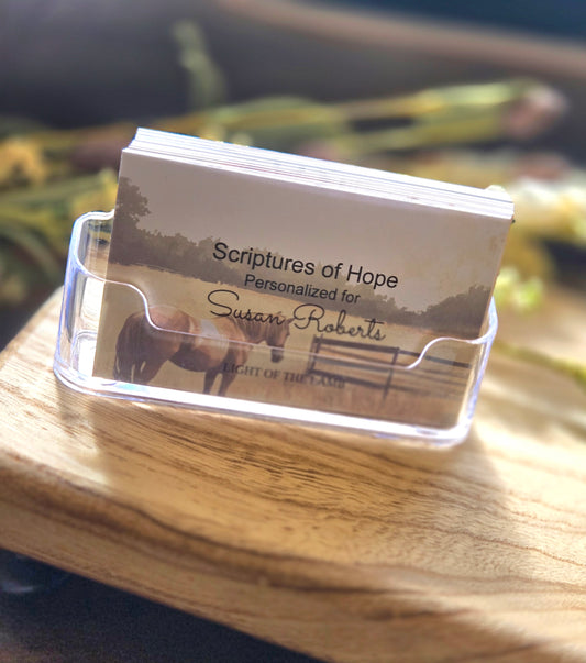 Personalized Scripture Cards - Horse