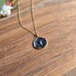 Black Cross Charm Necklace