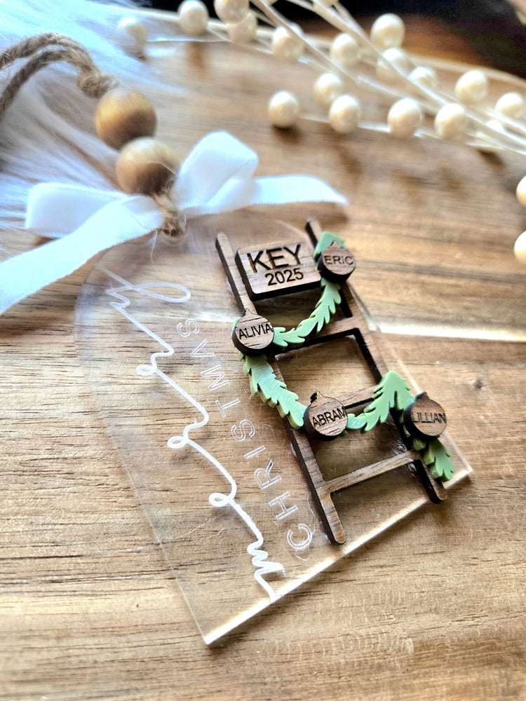 Personalized Family Ladder Ornament