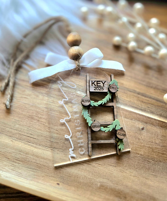Personalized Family Ladder Ornament