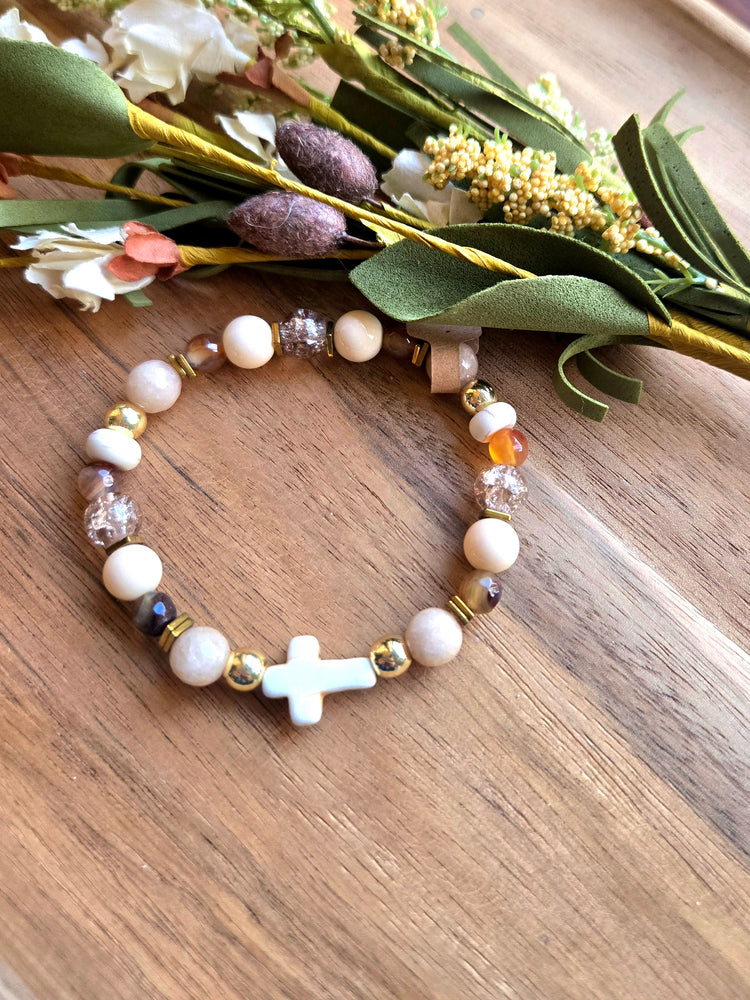 Radiant Faith Neutral Cross Bracelet