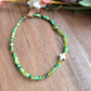 Green Meadow Cross Bracelet