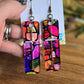 Mini Cross Earrings - Mosaic