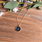 Black Cross Charm Necklace