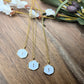 White Cross Charm Necklace