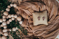 Walnut Cross Stud Earrings