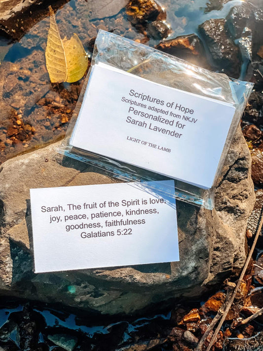 Personalized Scripture Cards